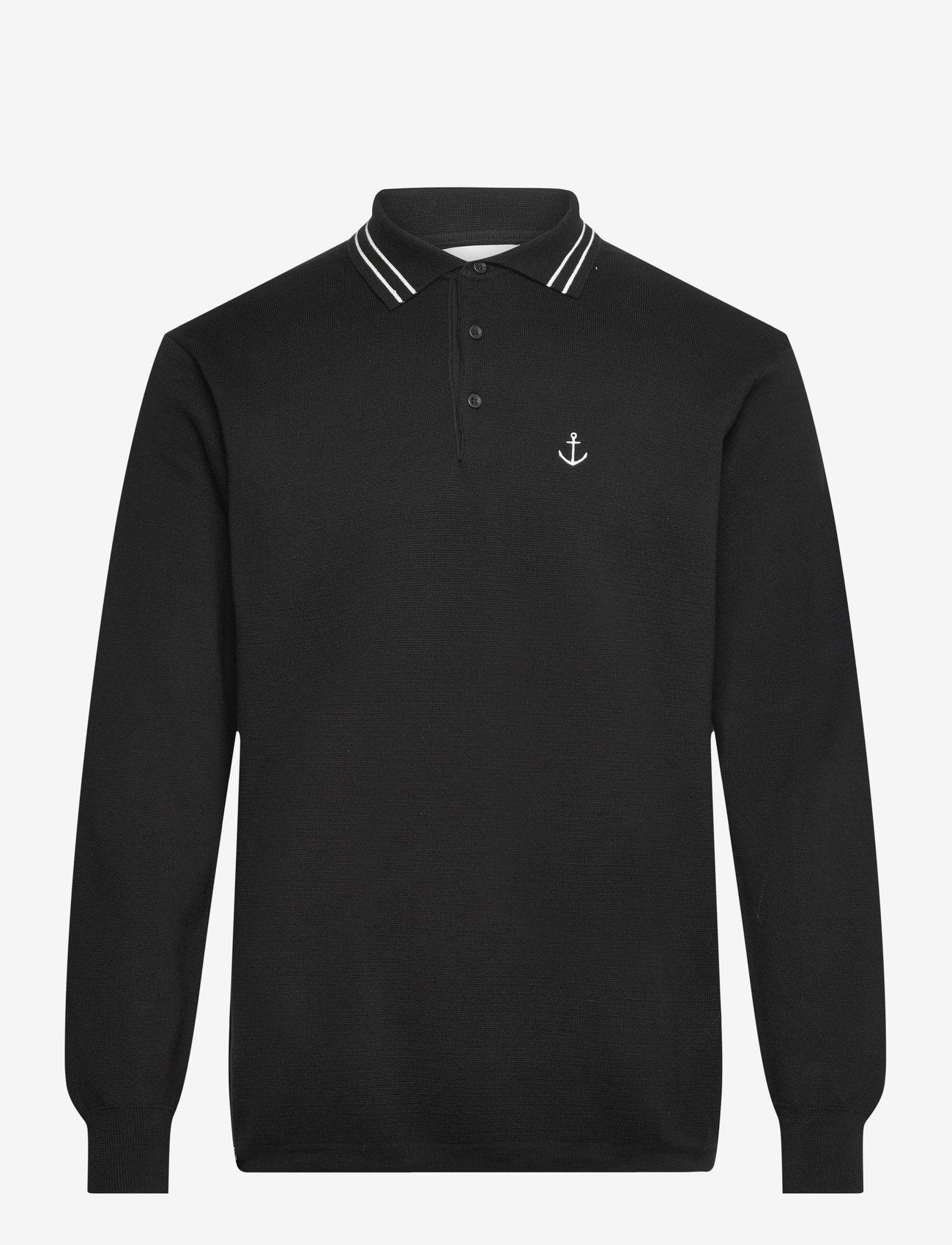 Makia - Havet Knit - gestrickte polohemden - black - 1