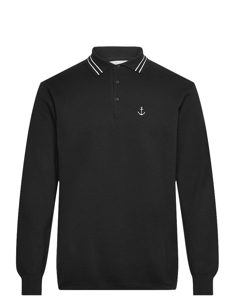 Makia - Havet Knit - gestrickte polohemden - black - 1