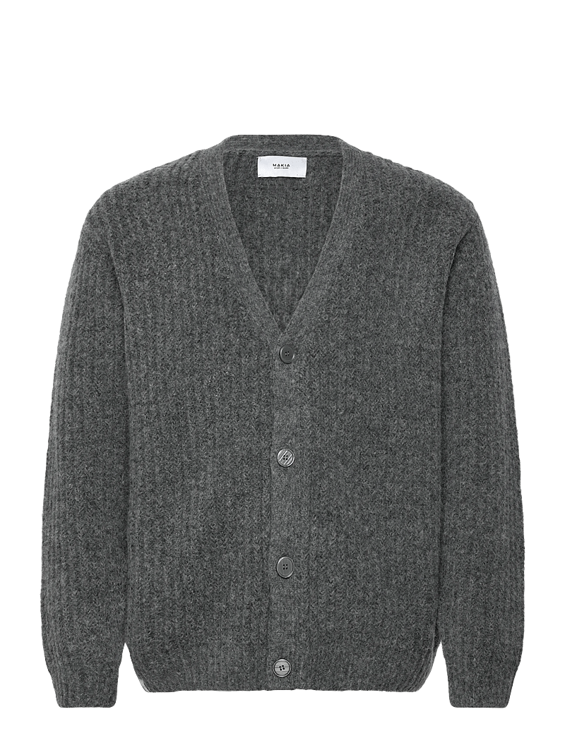 Makia - Hounds Knit - cardigans - grey - 0