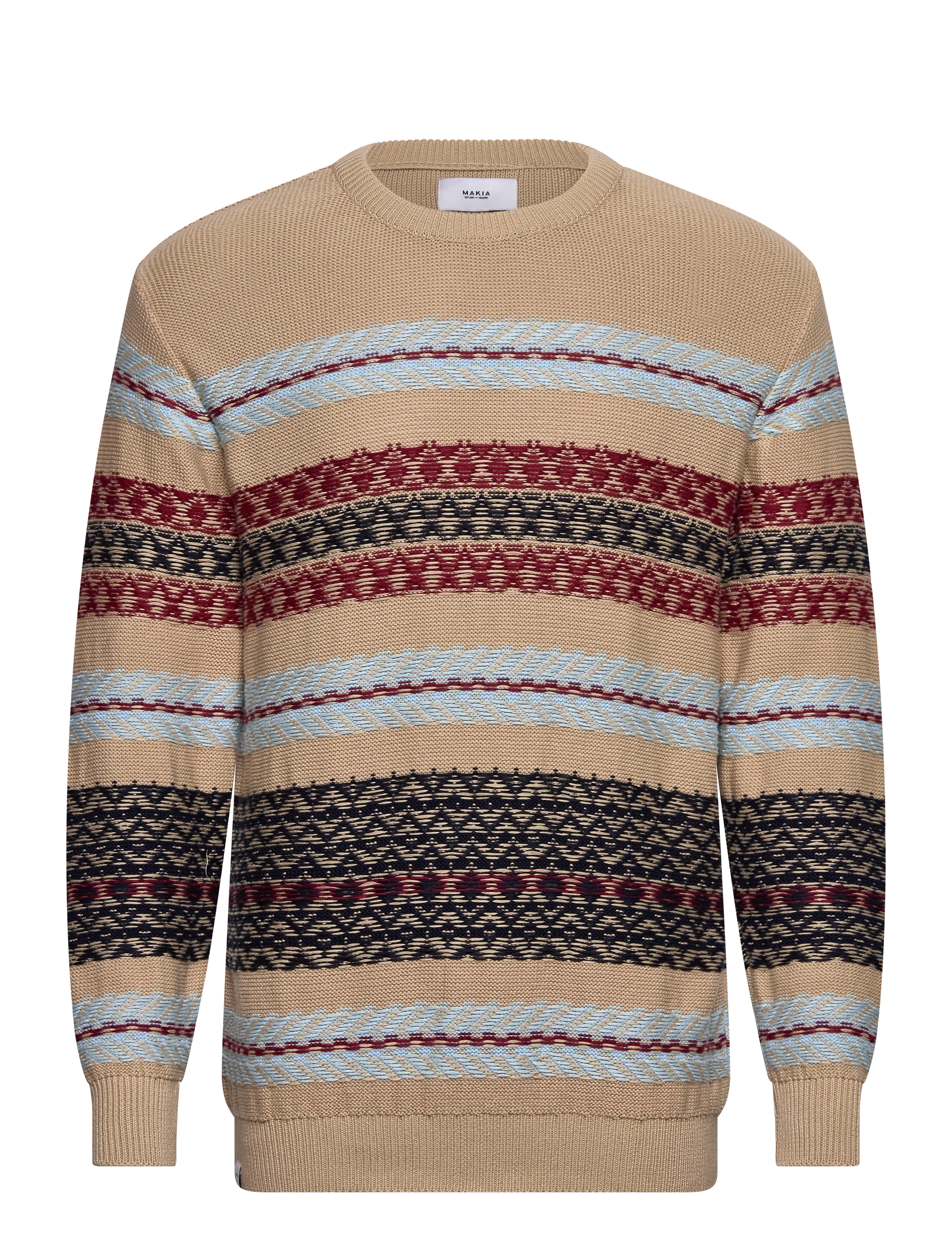 MAKIA Hounds Knit Patterned - M - Herren