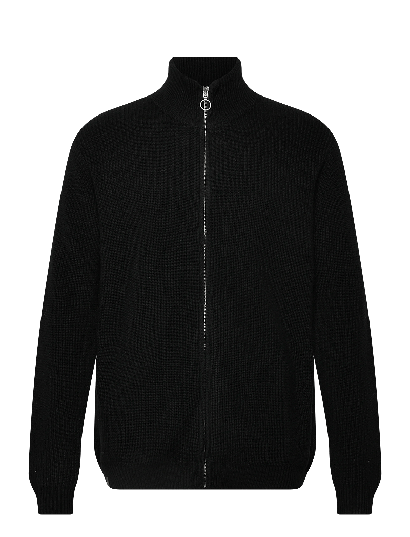 Makia - Fern Knit - full zip tröjor - black - 0