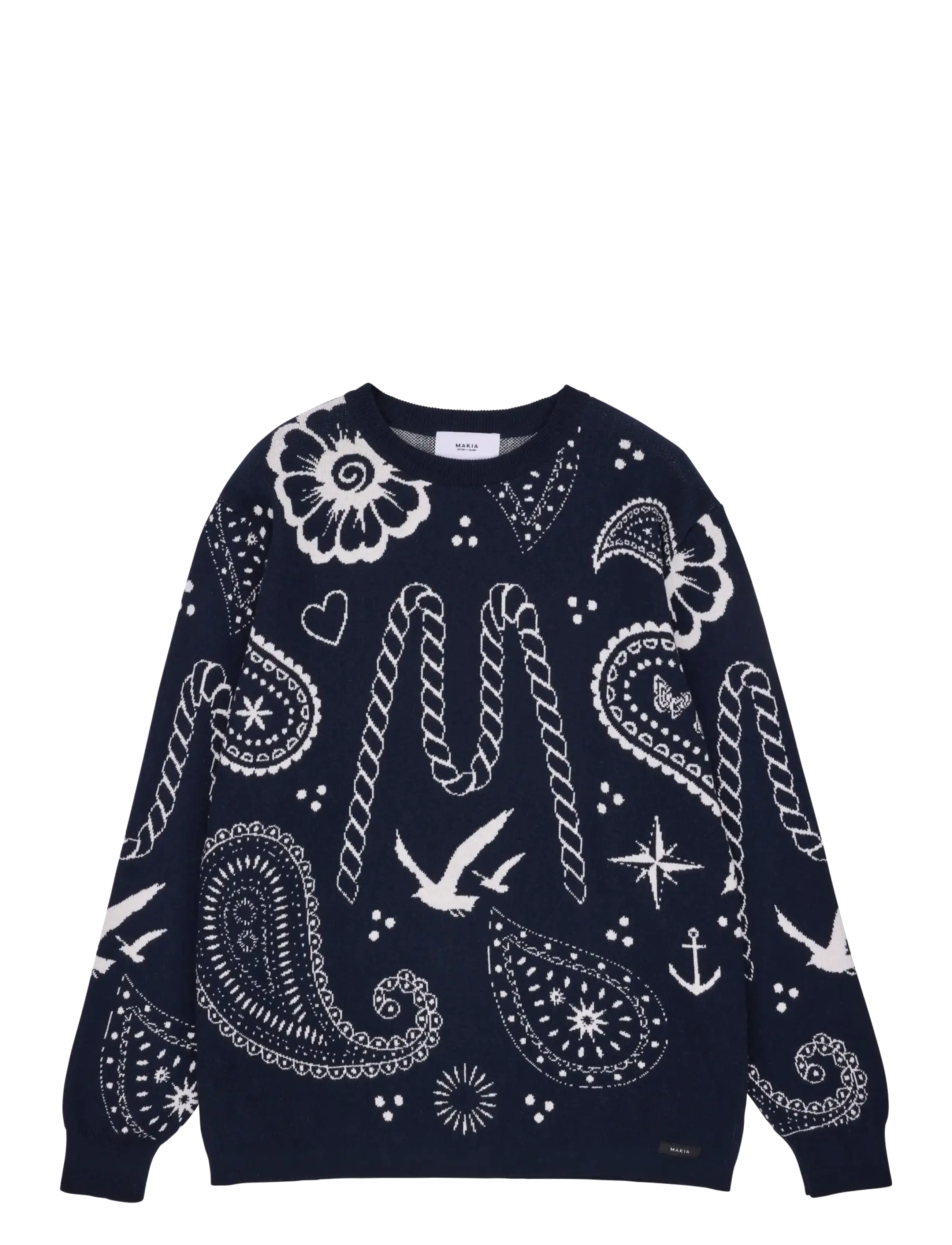 Makia Beam Knit - Prjónafatnaður - DARK NAVY / navy