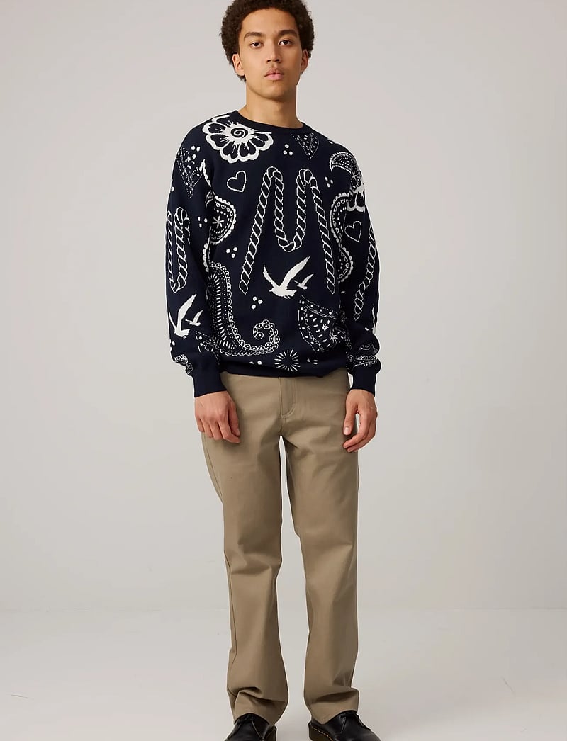 Makia - Beam Knit - rundhals - dark navy - 0