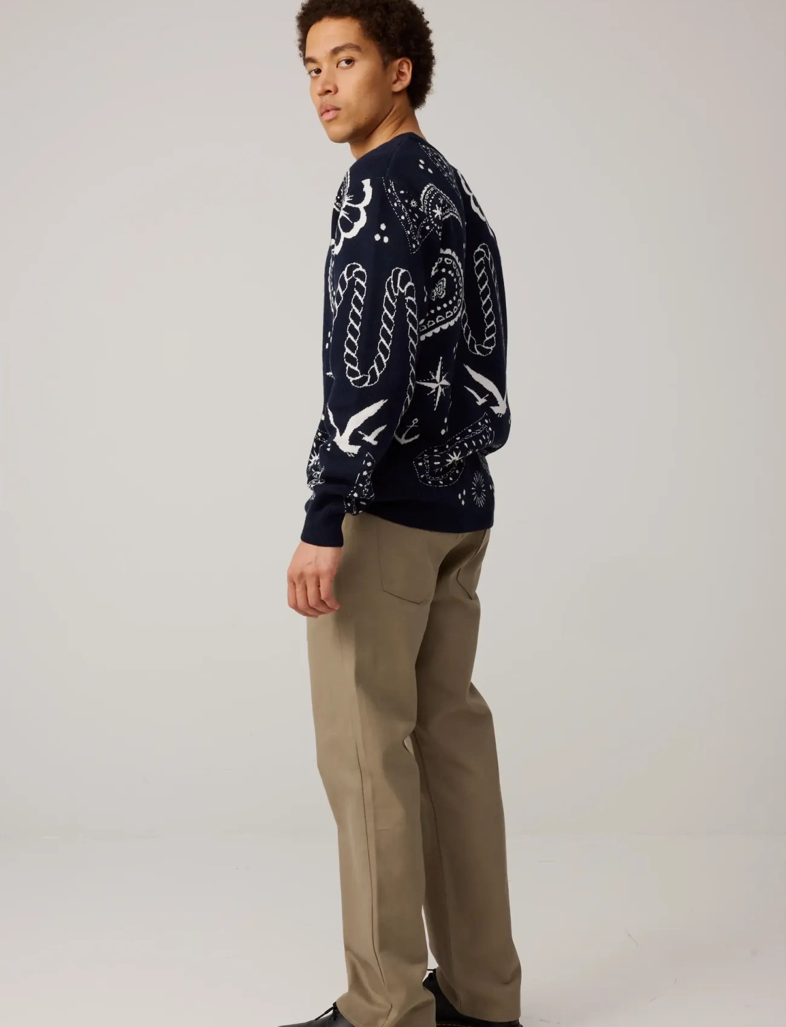 Makia - Beam Knit - rundhals - dark navy - 3