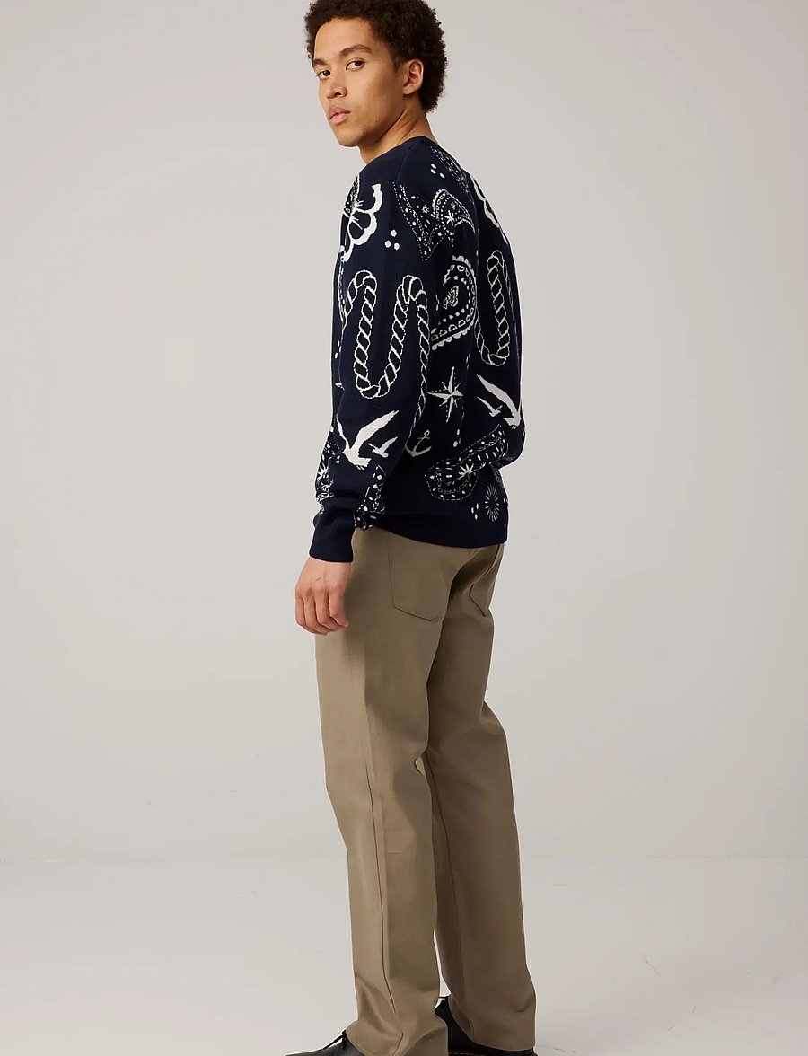 Makia - Beam Knit - rundhals - dark navy - 3