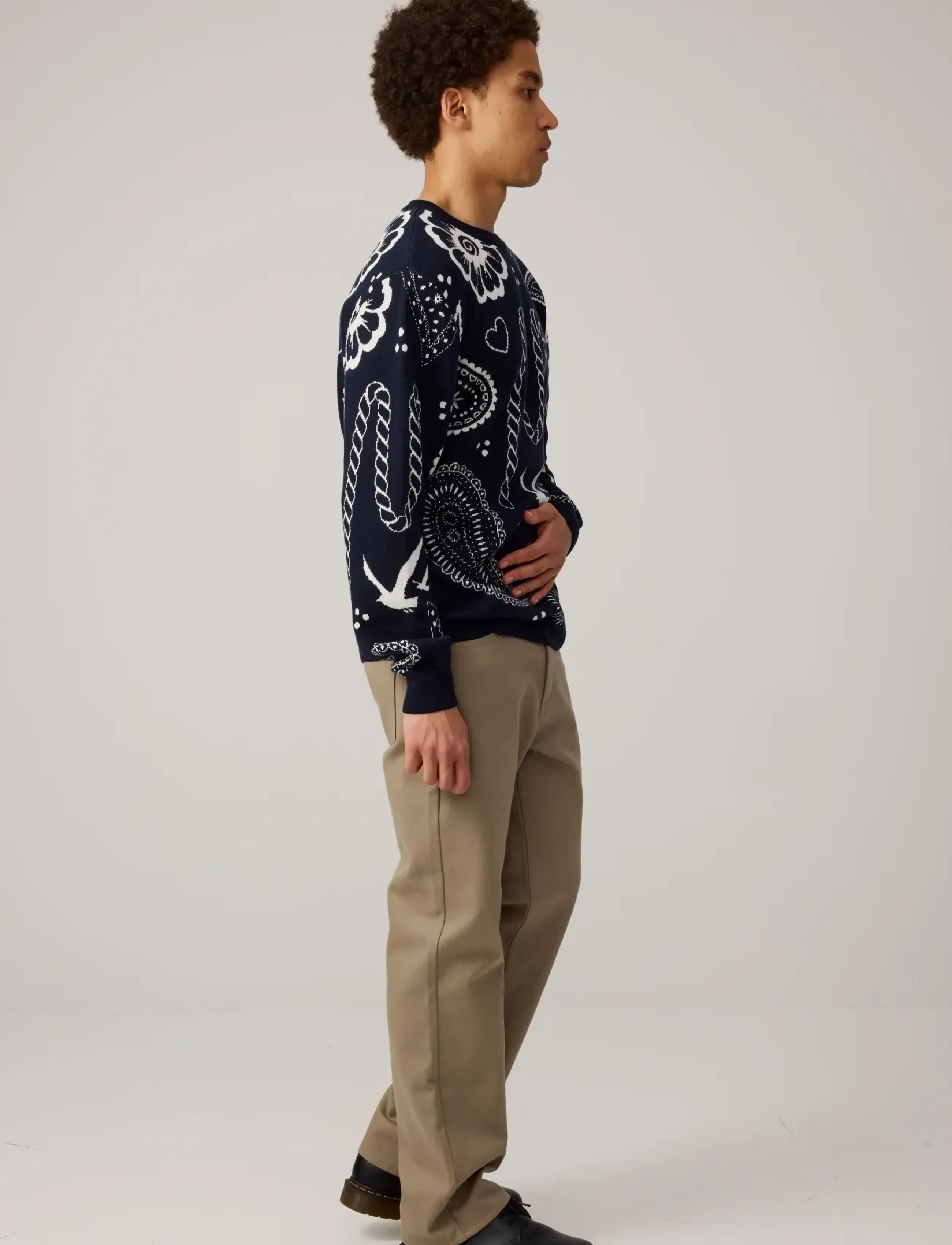 Makia - Beam Knit - rundhals - dark navy - 4