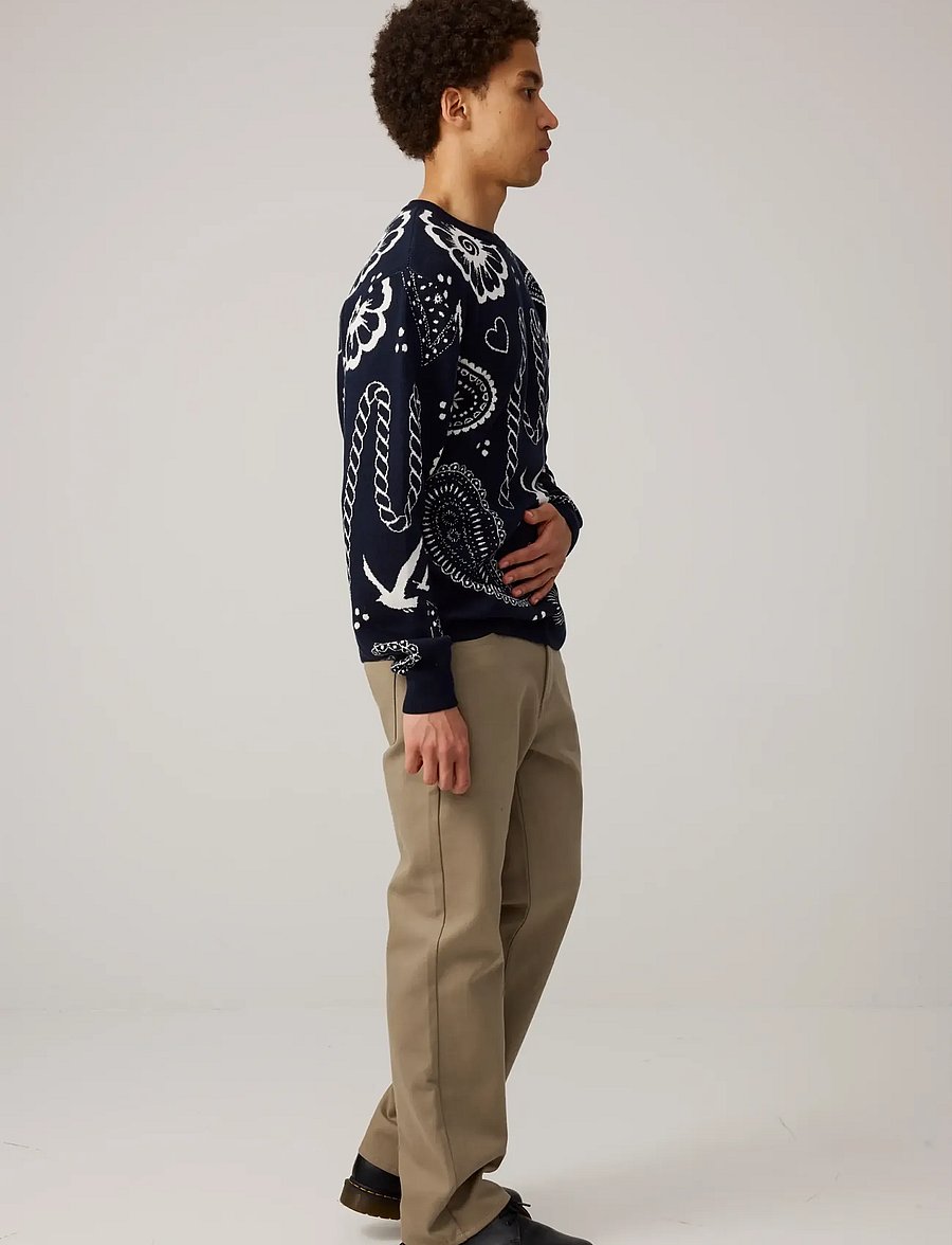 Makia - Beam Knit - rundhals - dark navy - 4