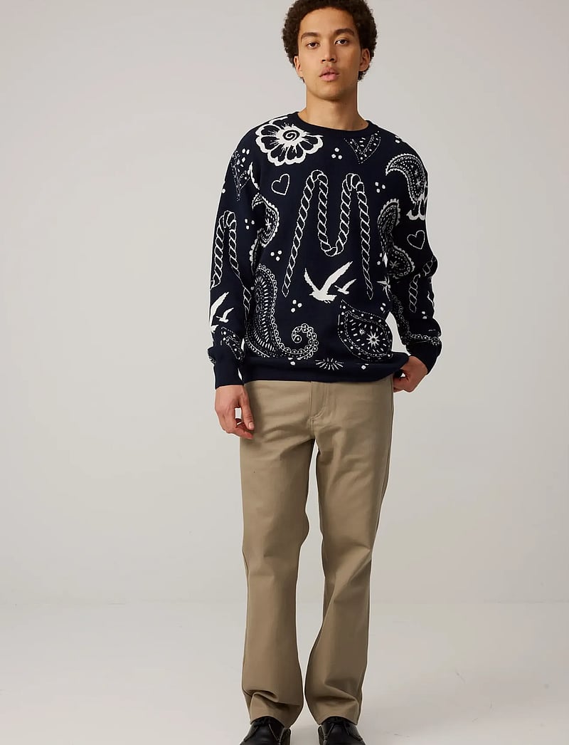 Makia - Beam Knit - rundhals - dark navy - 4