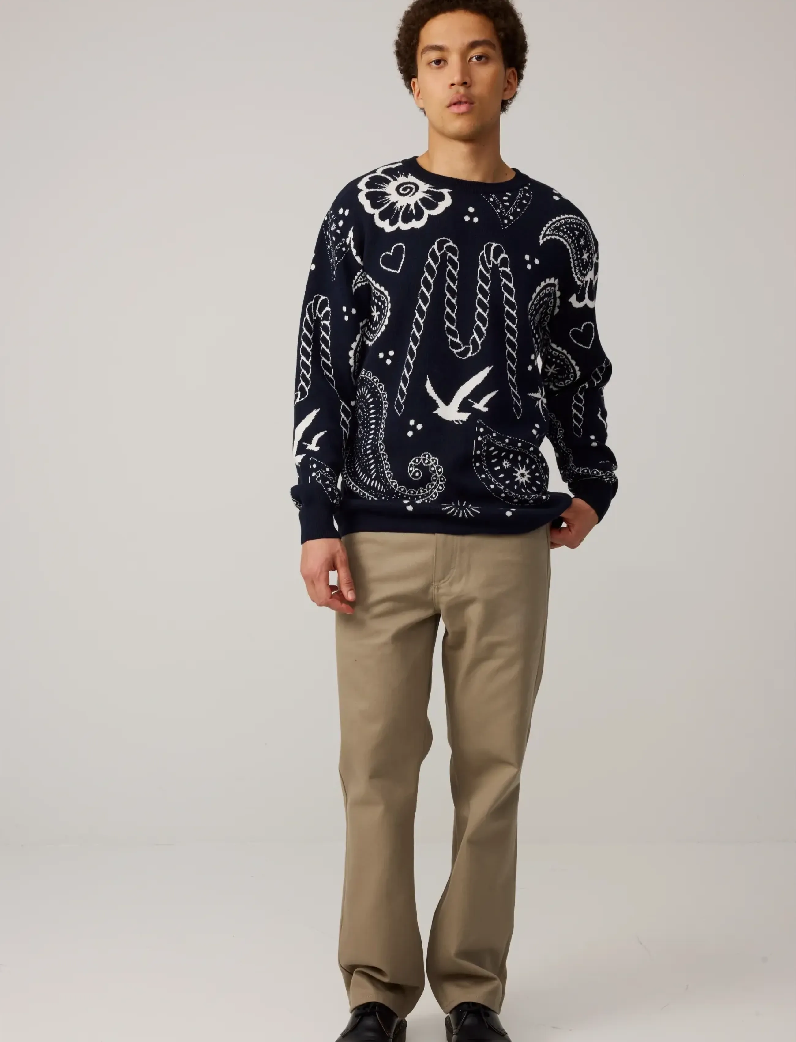 Makia - Beam Knit - rundhals - dark navy - 5