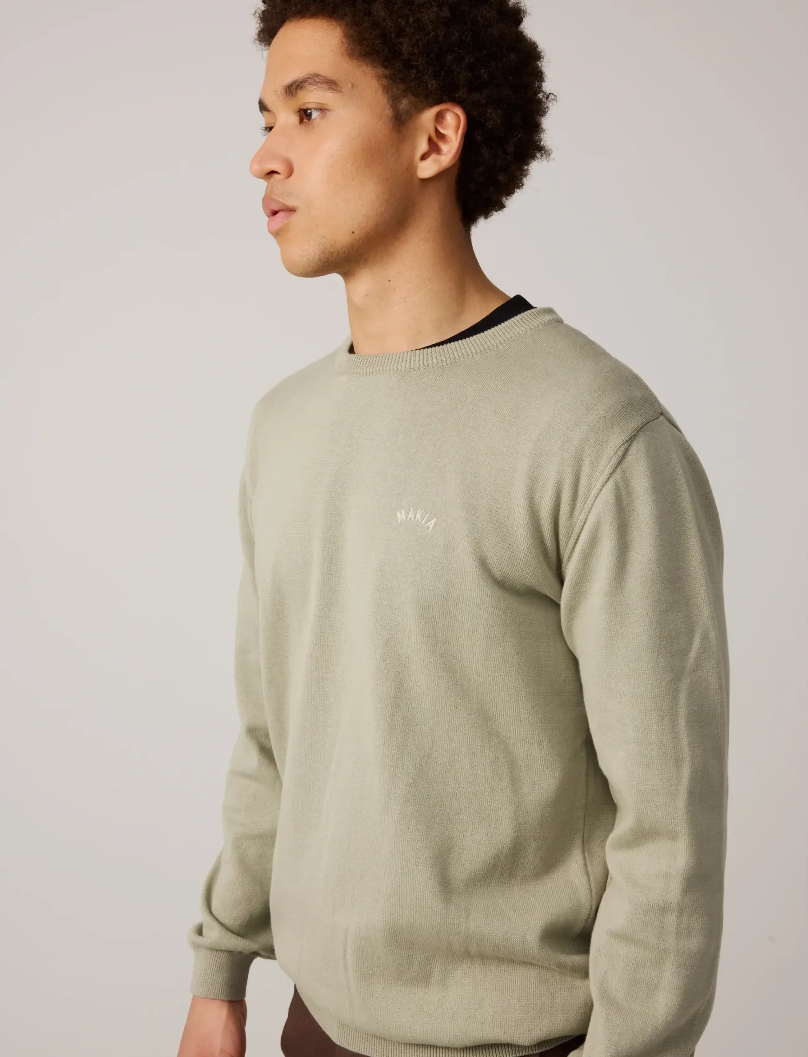 Makia - Canyon Knit - rundhals - seagrass - 2