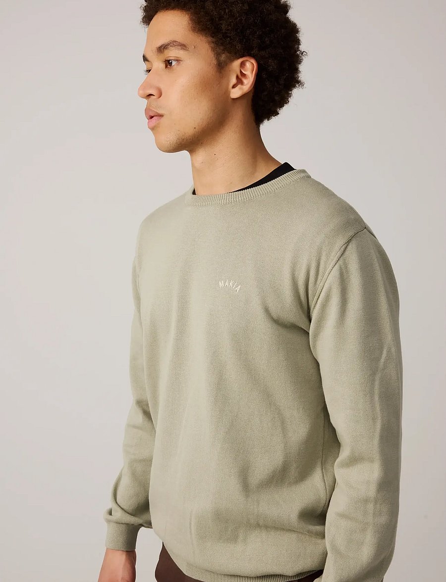 Makia - Canyon Knit - rundhals - seagrass - 2