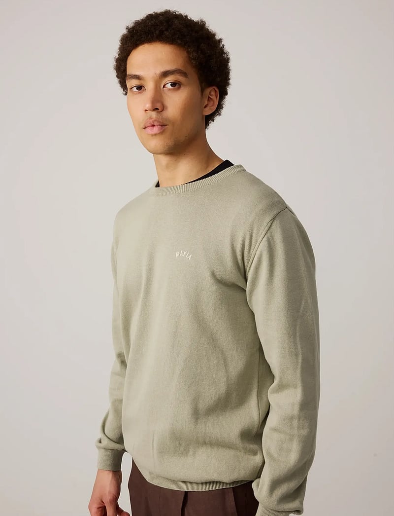 Makia - Canyon Knit - rundhals - seagrass - 3
