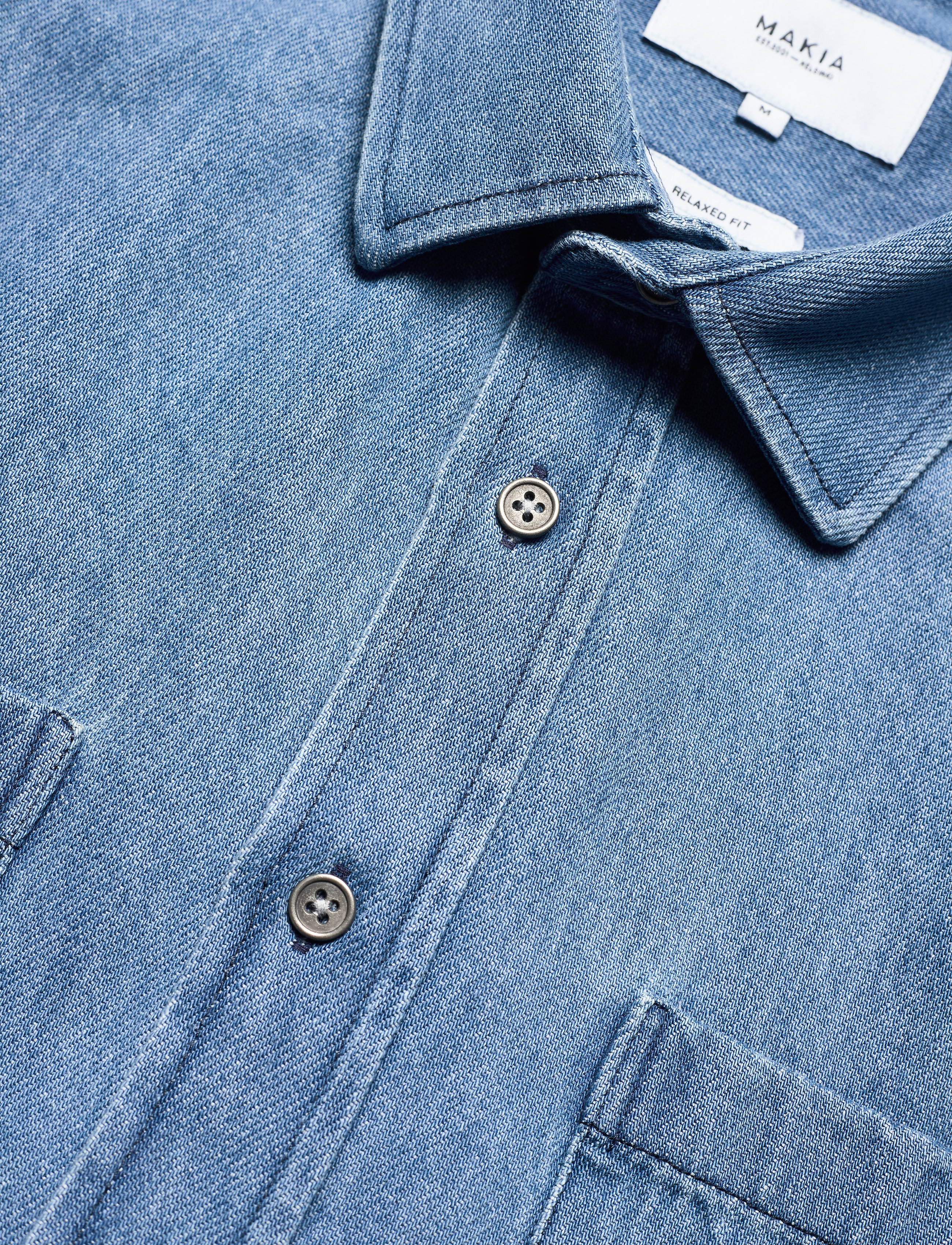 Makia - Staple Shirt - stone wash - 5