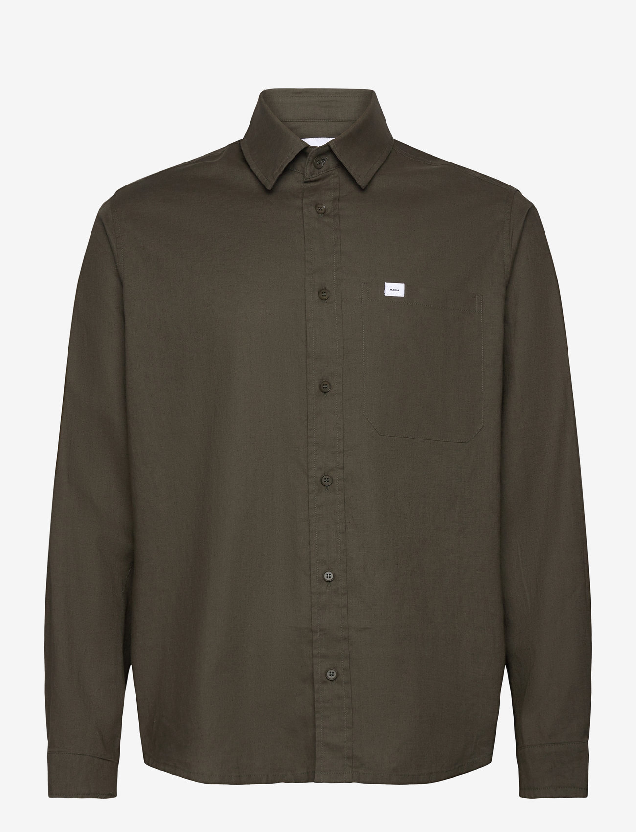 Makia - Lehti Shirt - dusty olive - 0