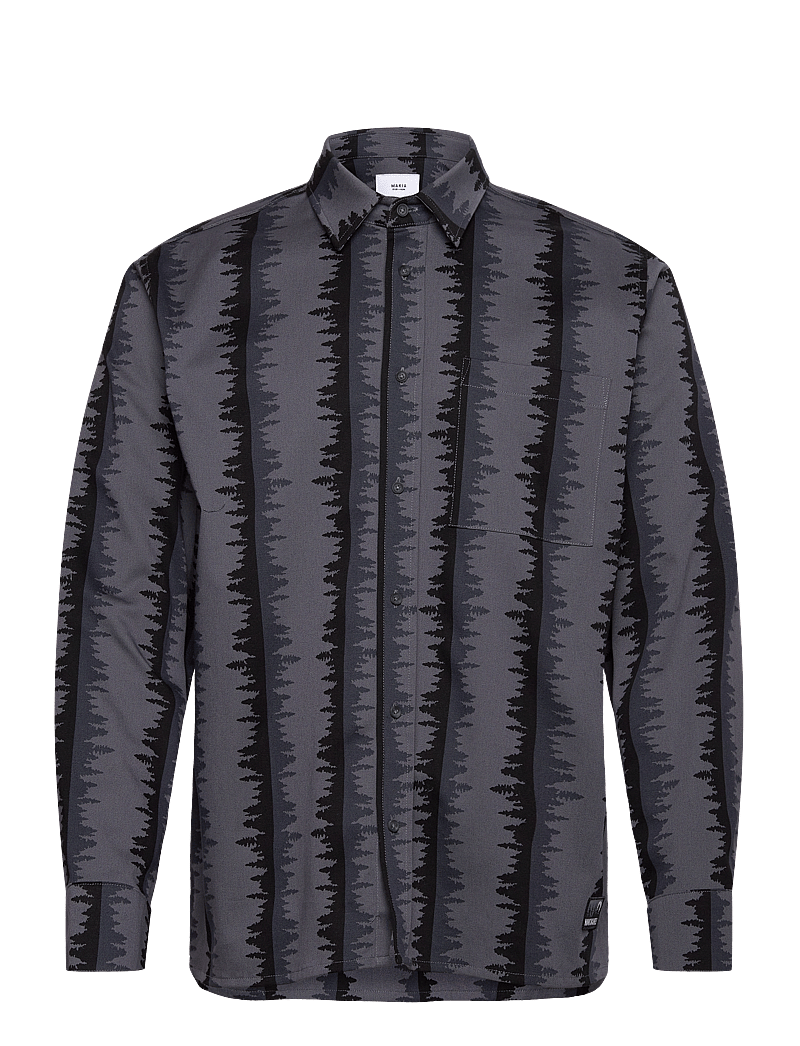 Makia - Shoreline Shirt - mönstrade skjortor - ink blue - 0