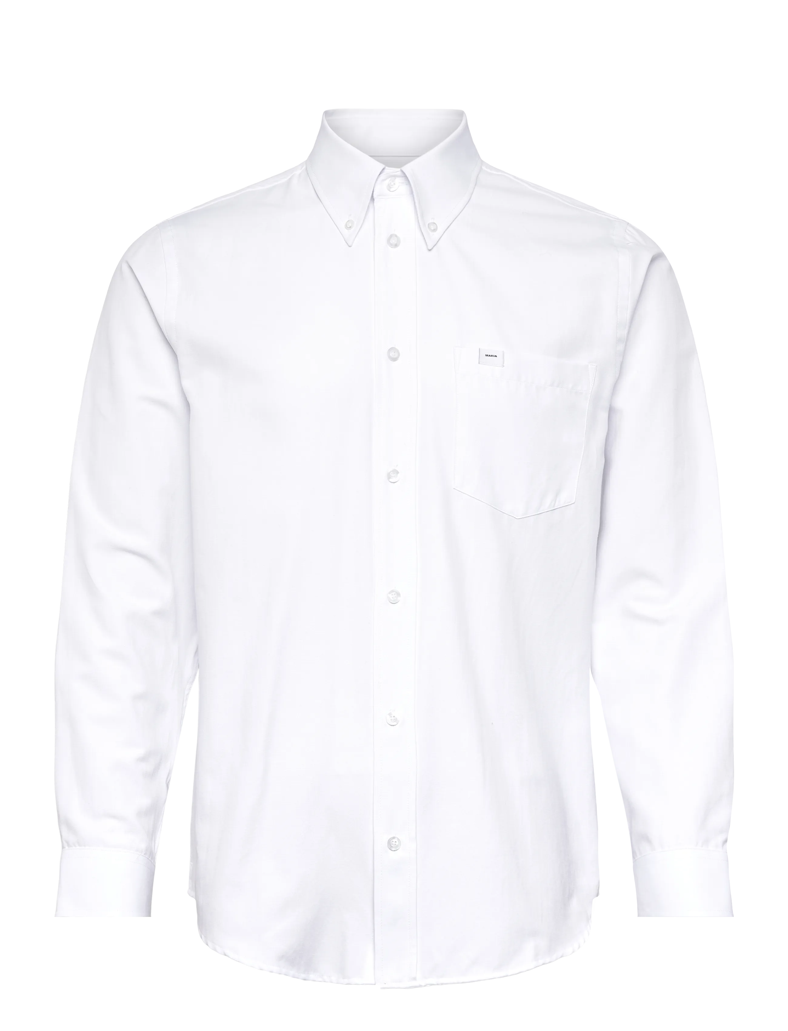 Makia Flagship Shirt, S, White, Skjorter > Afslappet Shirts, Herre