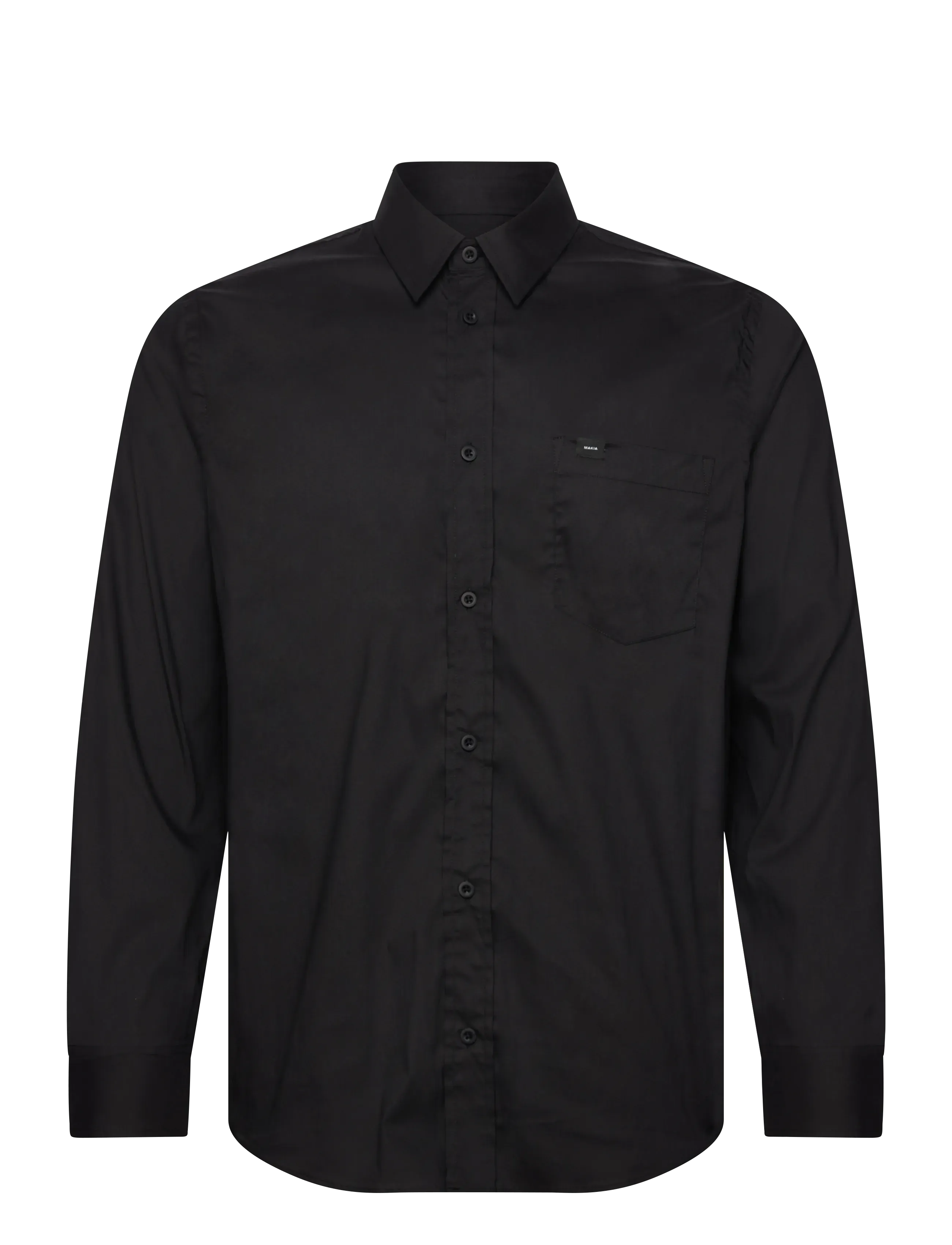 Makia Arthur Shirt, Mænd, Langærmet Skjorte, Sort, Str: L