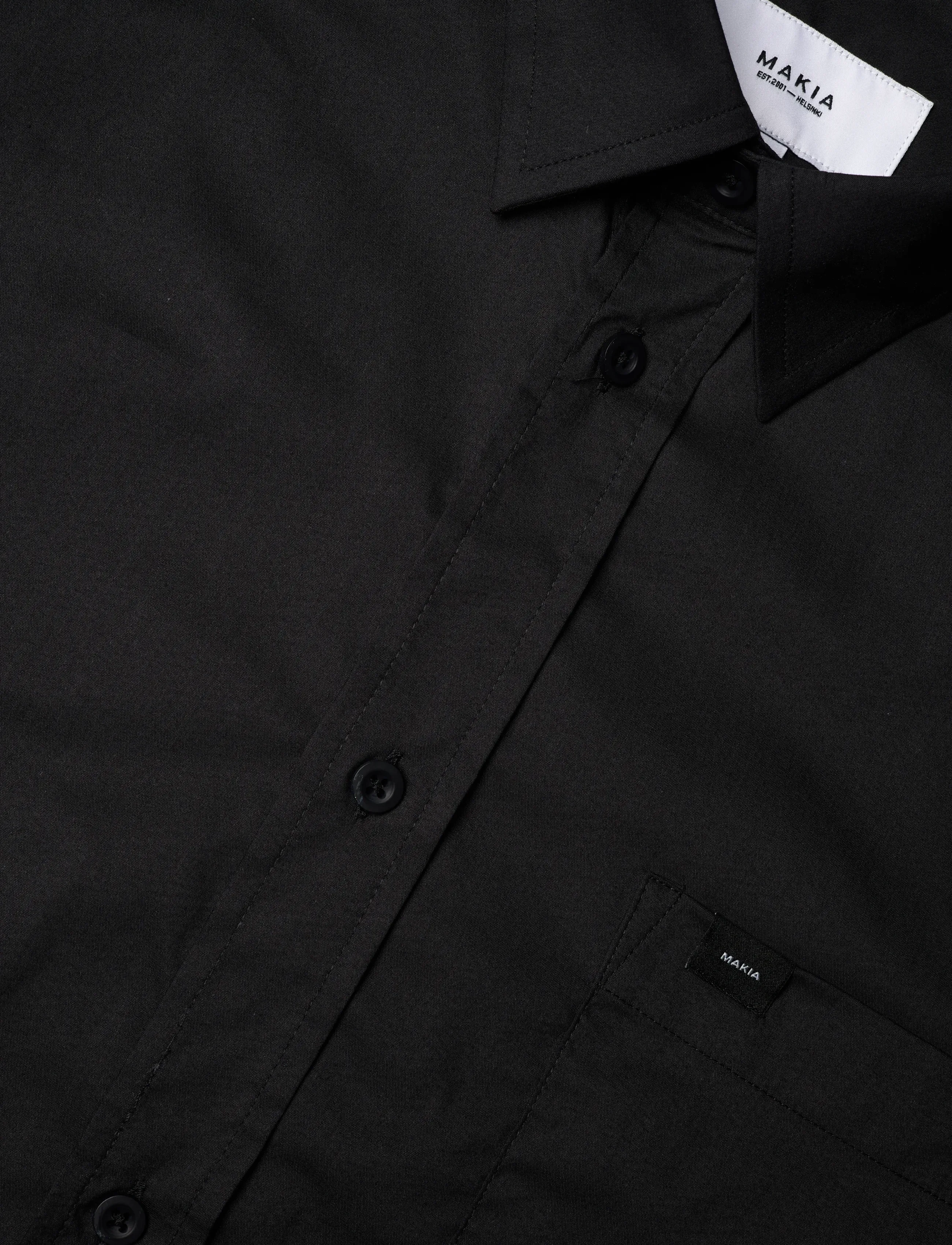 Makia - Arthur Shirt - vabaajasärgid - black - 3