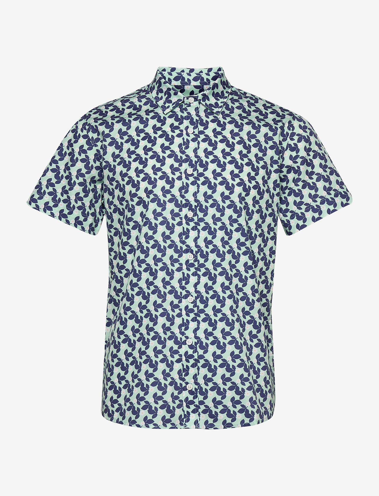 Makia - Arbor SS Shirt - lyhythihaiset kauluspaidat - mint - 0