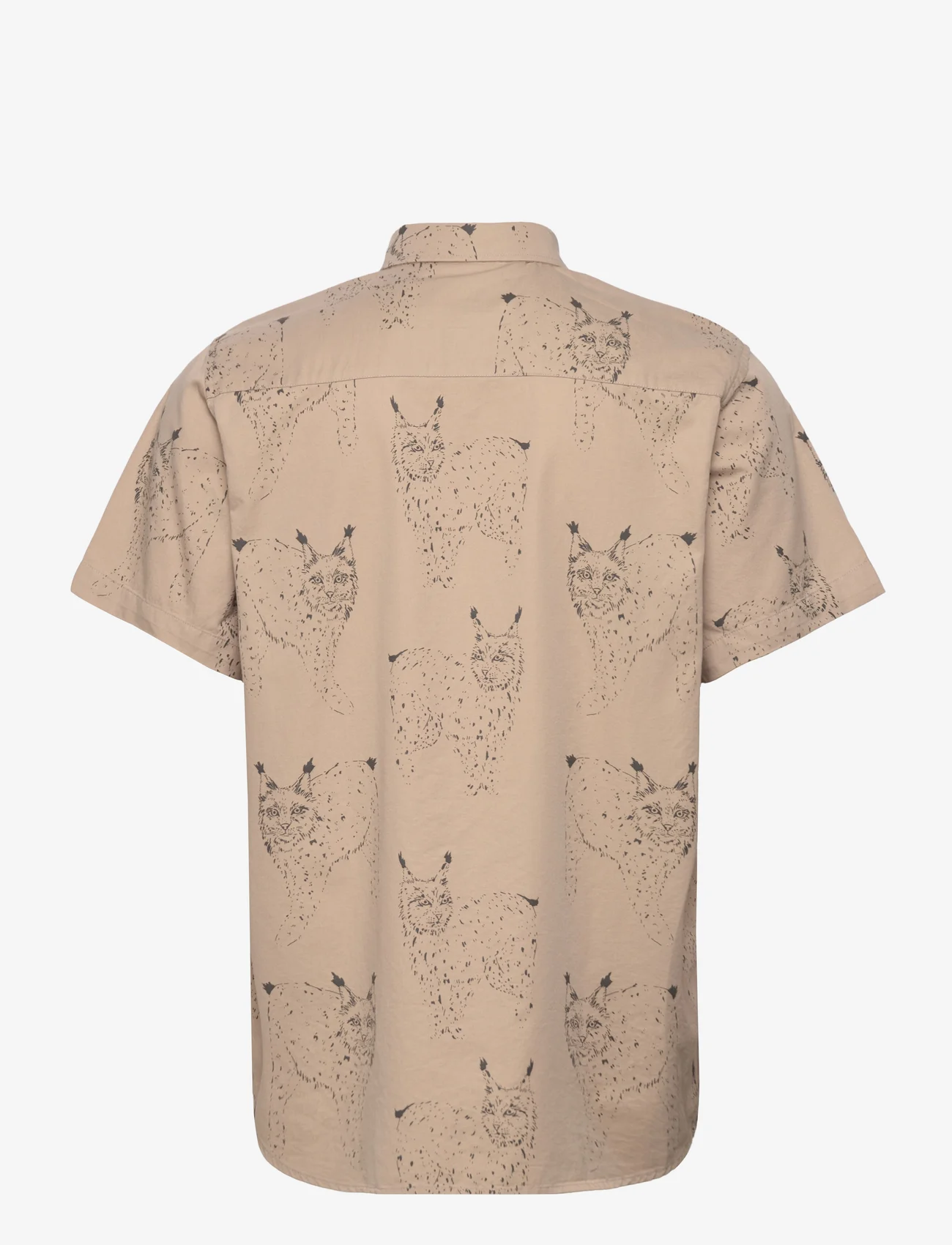 Makia - Lynx Shirt - kortermede t-skjorter - humus - 1