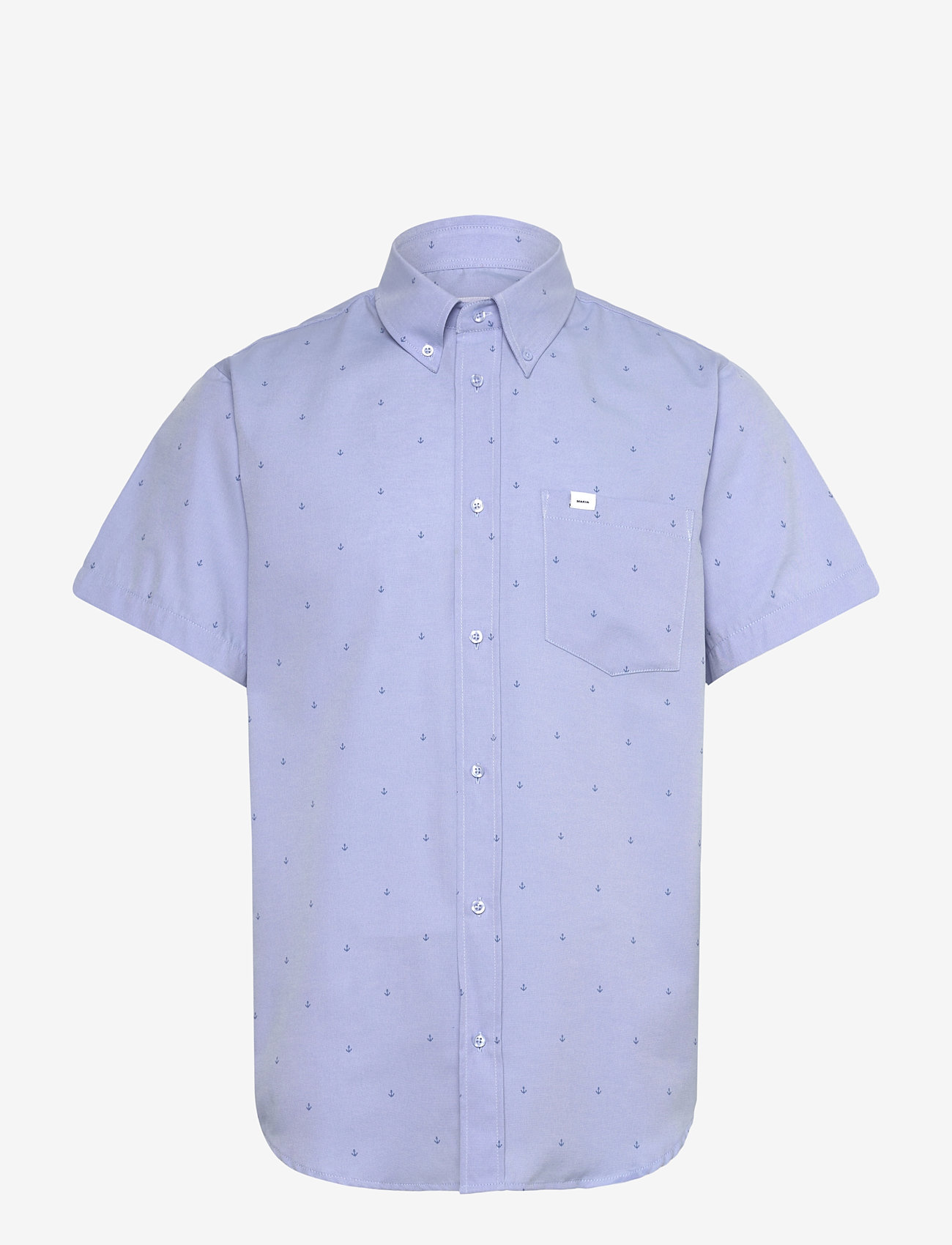 Makia - Anchors Shirt - lühikeste varrukatega särgid - light blue - 1