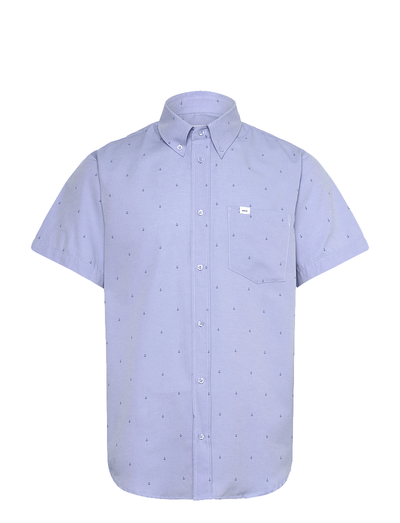 Makia - Anchors Shirt - kurzarmhemden - light blue - 1