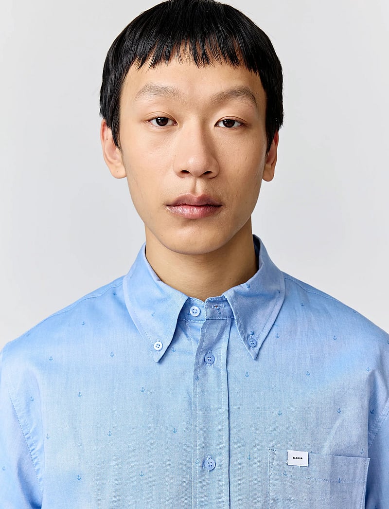 Makia - Anchors Shirt - kurzarmhemden - light blue - 3