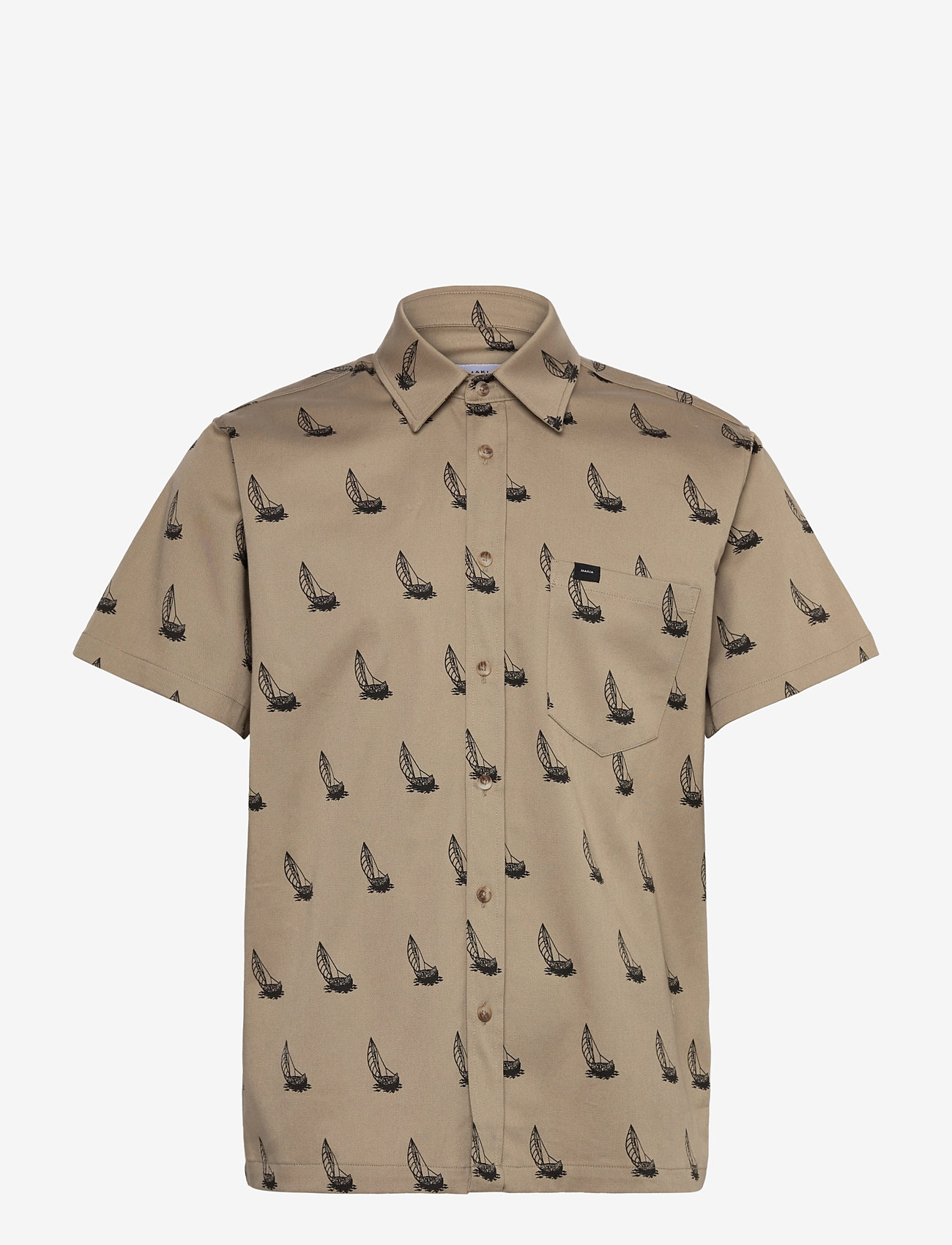 Makia - Heeling Shirt - lühikeste varrukatega särgid - light taupe - 0