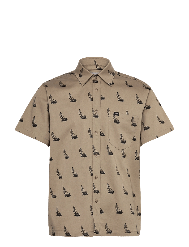 Makia - Heeling Shirt - lühikeste varrukatega särgid - light taupe - 1