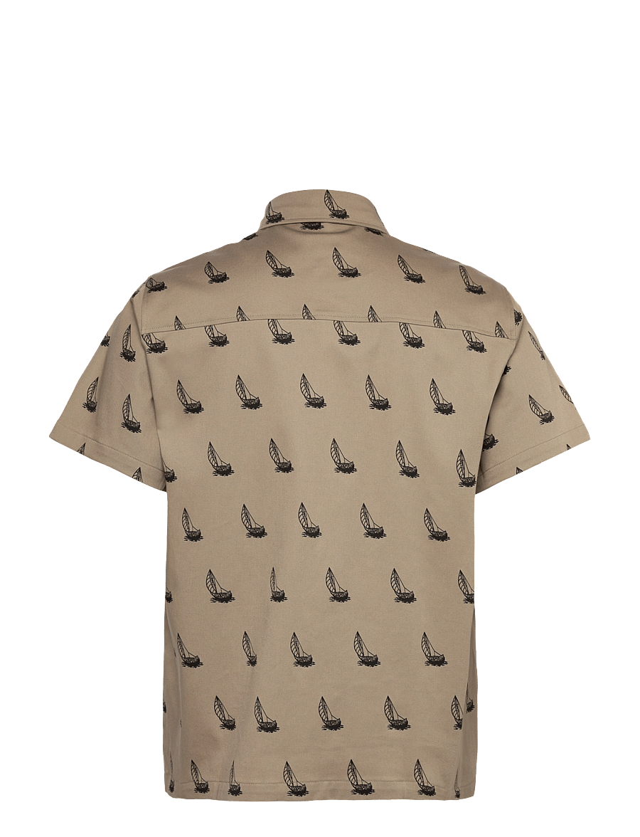 Makia - Heeling Shirt - lyhythihaiset kauluspaidat - light taupe - 2