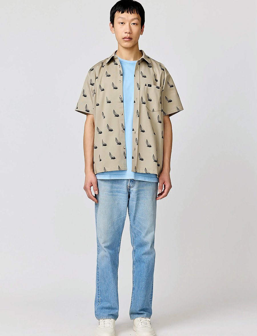 Makia - Heeling Shirt - lyhythihaiset kauluspaidat - light taupe - 0
