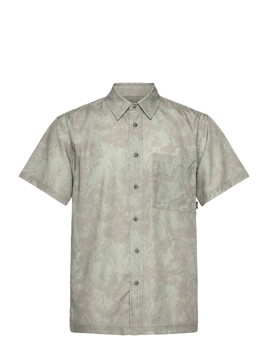 Makia - Bloom Shirt - krótki rękaw - mineral green - 1