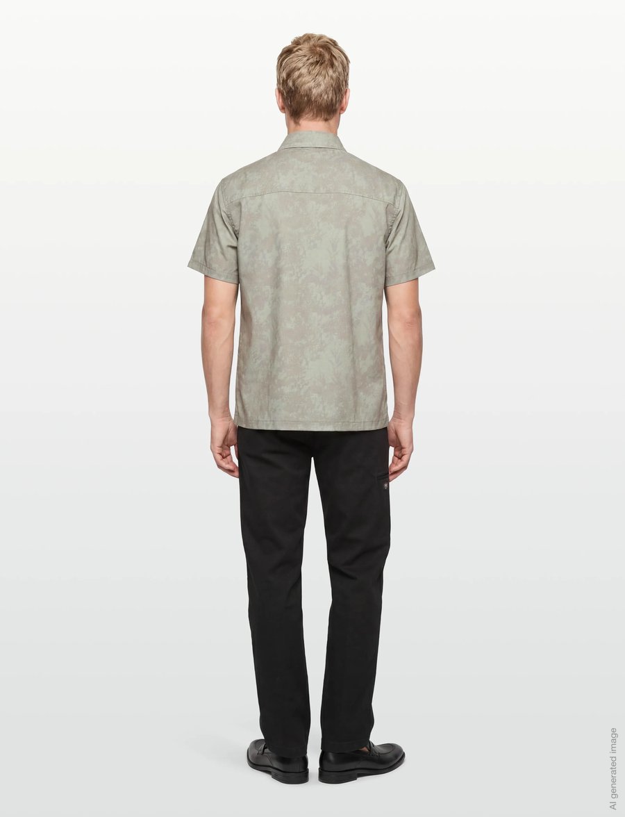 Makia - Bloom Shirt - krótki rękaw - mineral green - 4