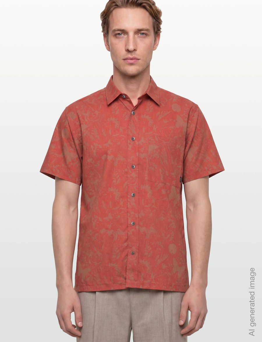 Makia - Papillon Shirt - pattern shirts - terracotta - 3