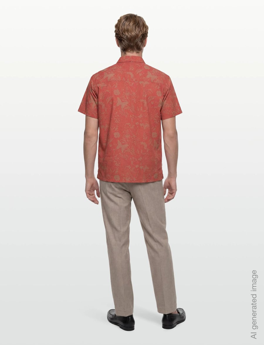 Makia - Papillon Shirt - pattern shirts - terracotta - 4