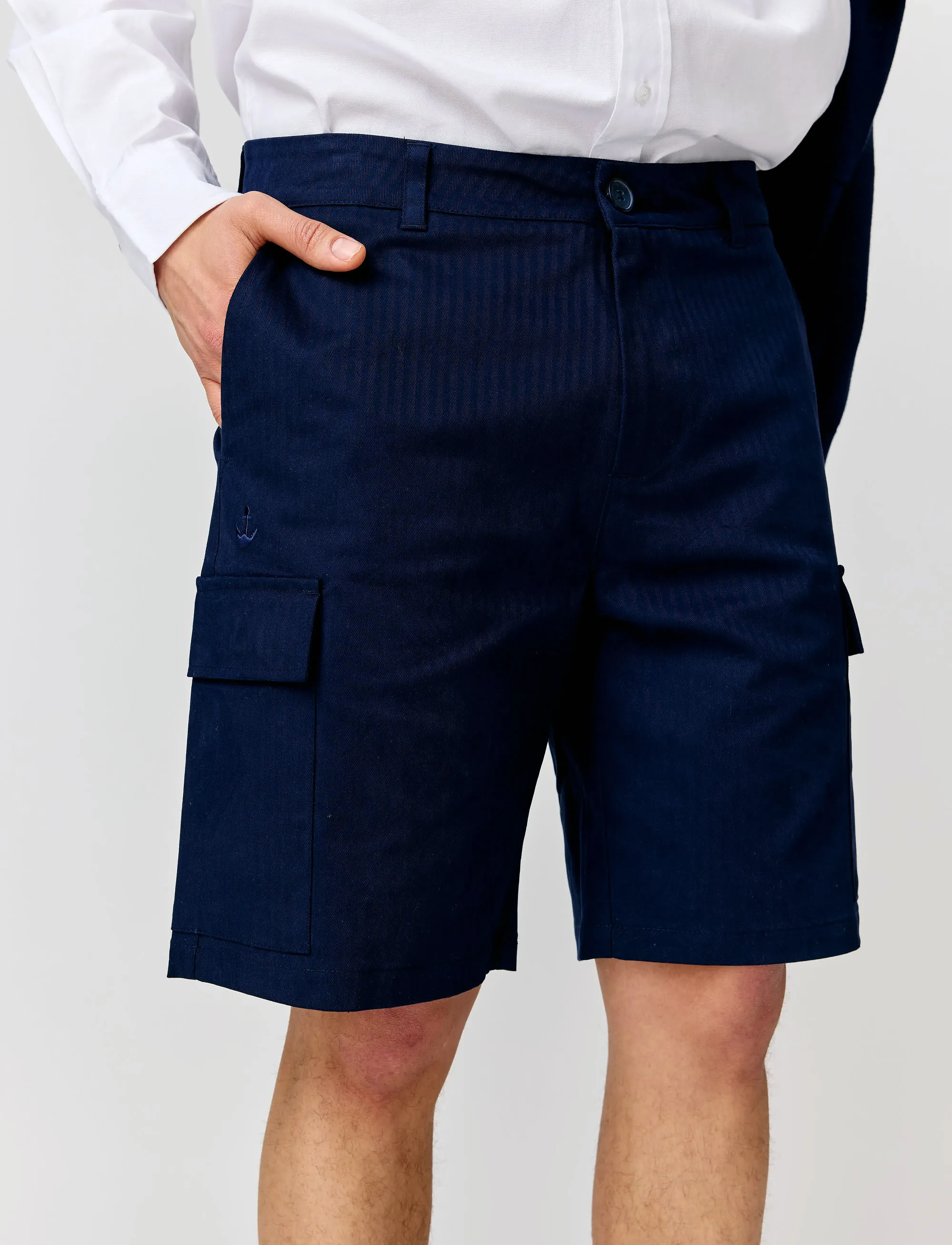 Makia Arrow Shorts, 30, Navy, Shorts > Cargo Shorts, Herre