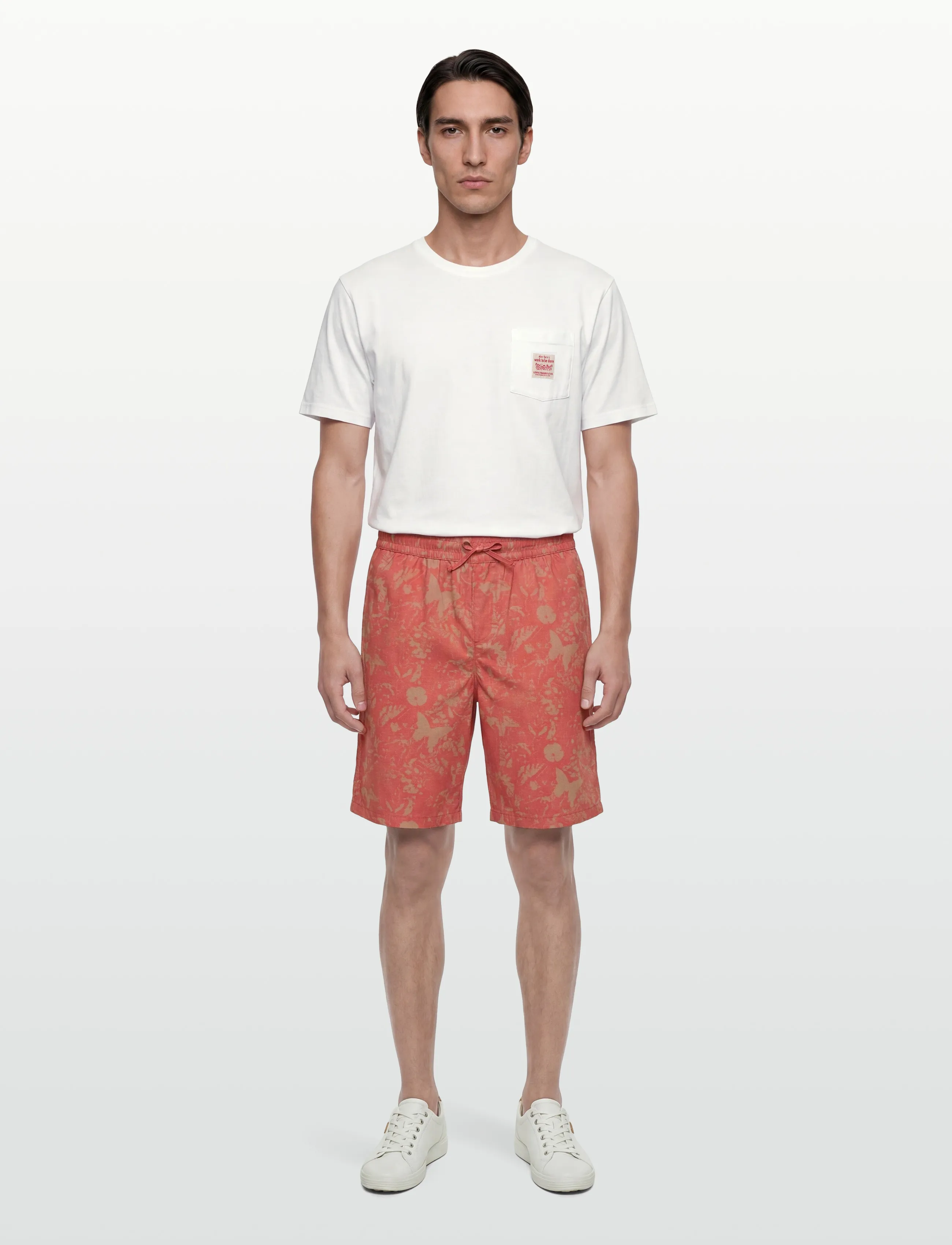 Makia Papillon Shorts, L, Red, Shorts > Afslappede Shorts, Herre