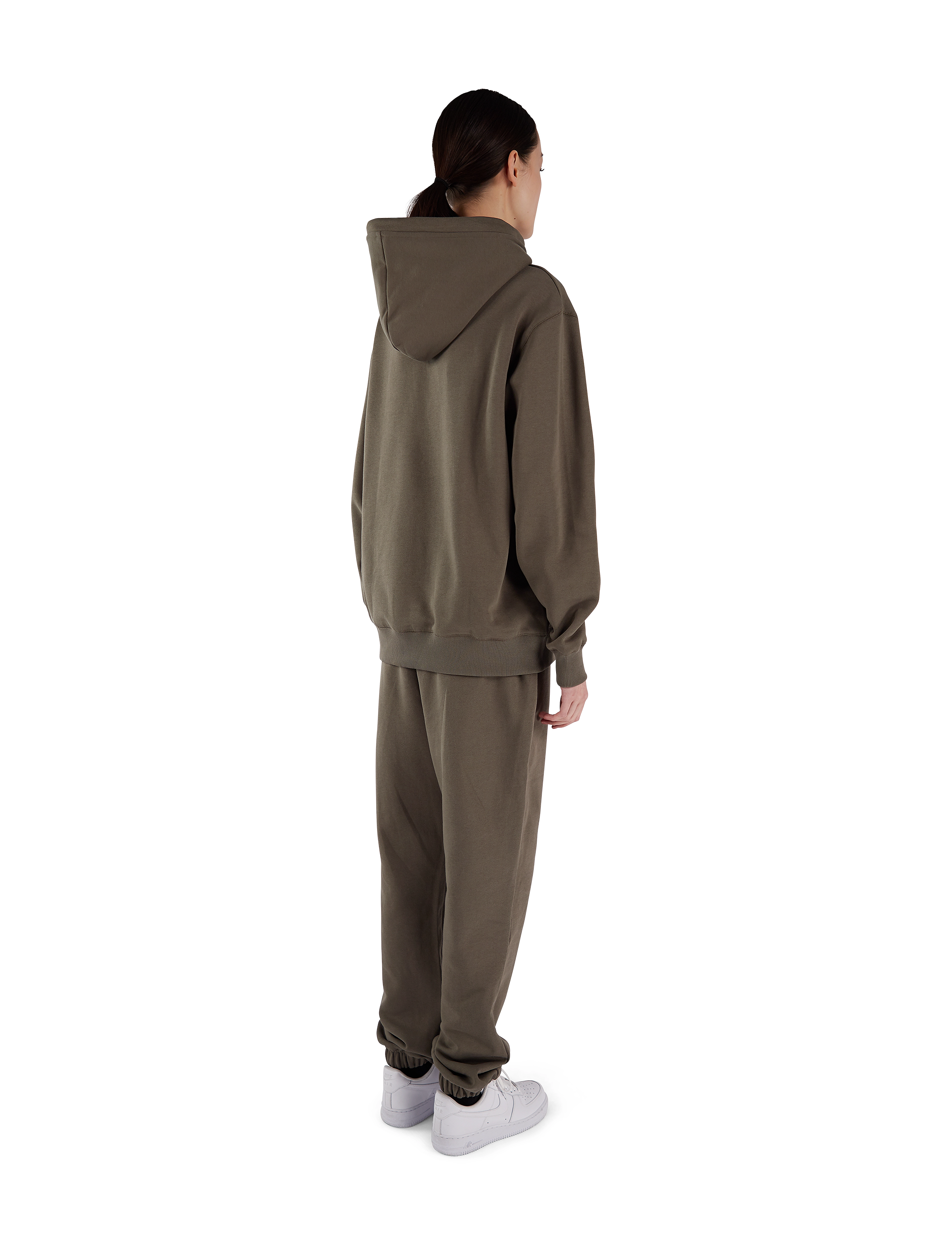 Makia - Laurel Hooded Sweatshirt - sweatshirts - dark olive - 4