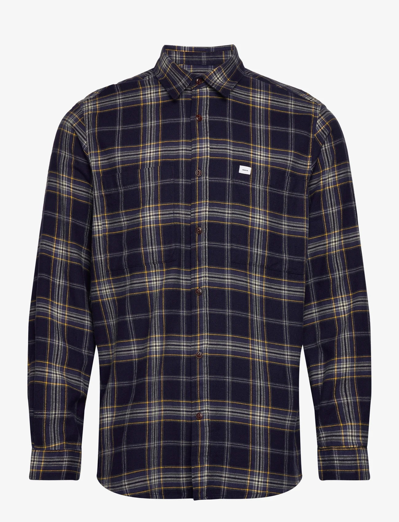 Makia - Apollo Shirt - checkered shirts - dark navy - 0