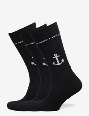 Anchor Socks (3 pack) - BLACK