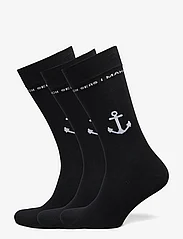 Makia - Anchor Socks (3 pack) - vanliga strumpor - black - 0