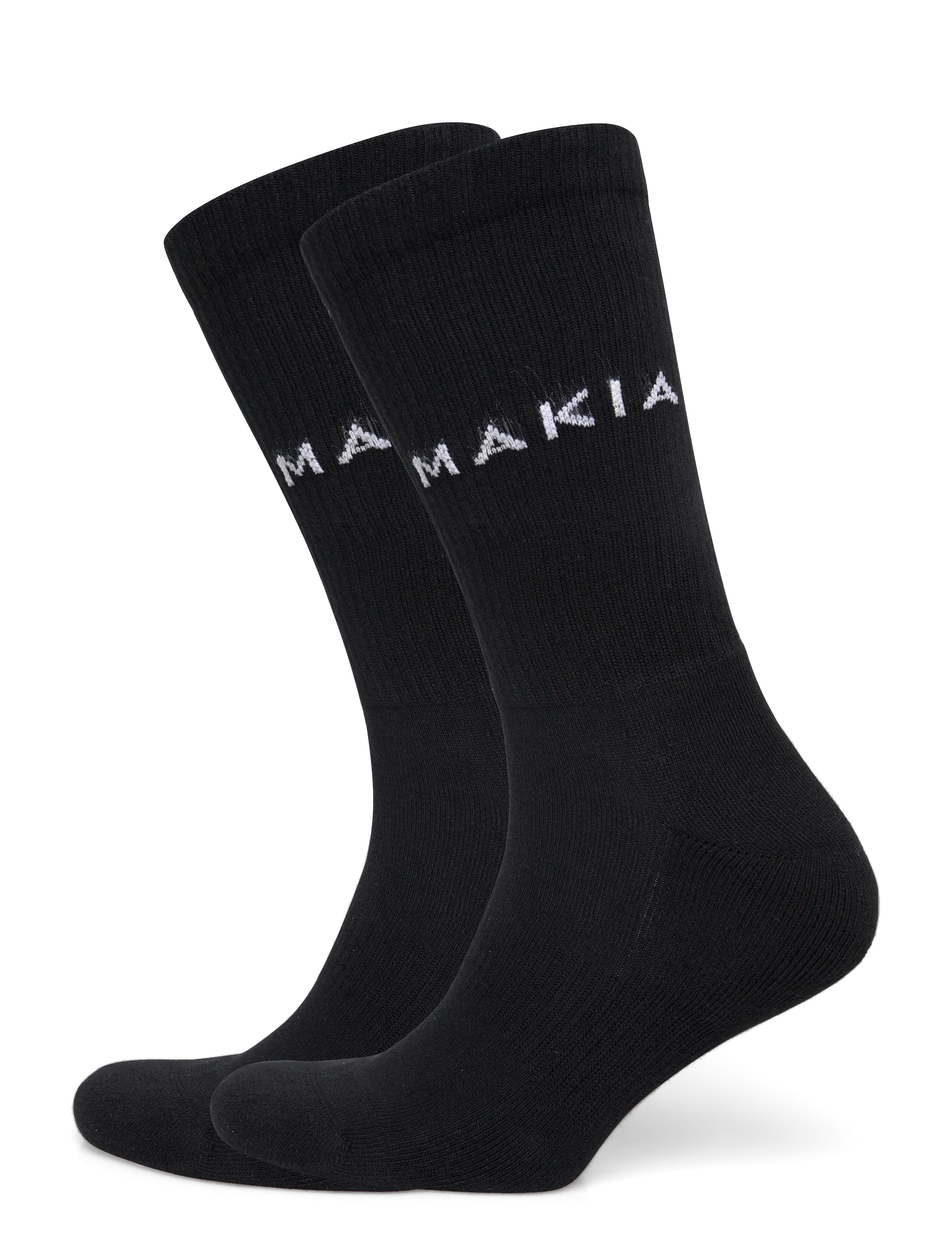 Makia Makia Socks (2Pack), 39-42, Black, Sokker > Almindelige Sokker, Herre