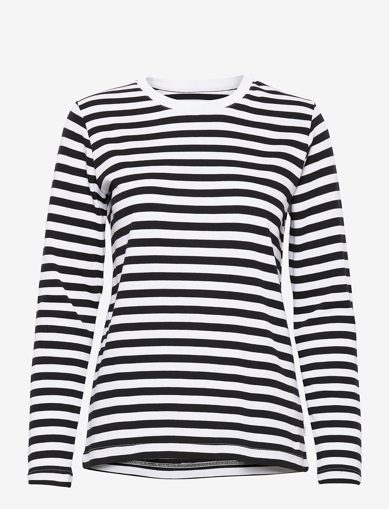 Makia - Verkstad Long Sleeve - pitkähihaiset t-paidat - black-white - 0