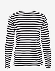 Makia - Verkstad Long Sleeve - pitkähihaiset t-paidat - black-white - 1