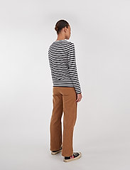Makia - Verkstad Long Sleeve - t-shirt & tops - black-white - 3