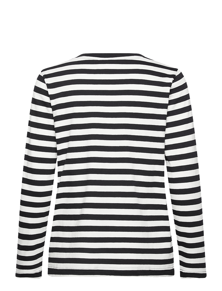 Makia - Verkstad Long Sleeve - langärmlige tops - black - off white - 1