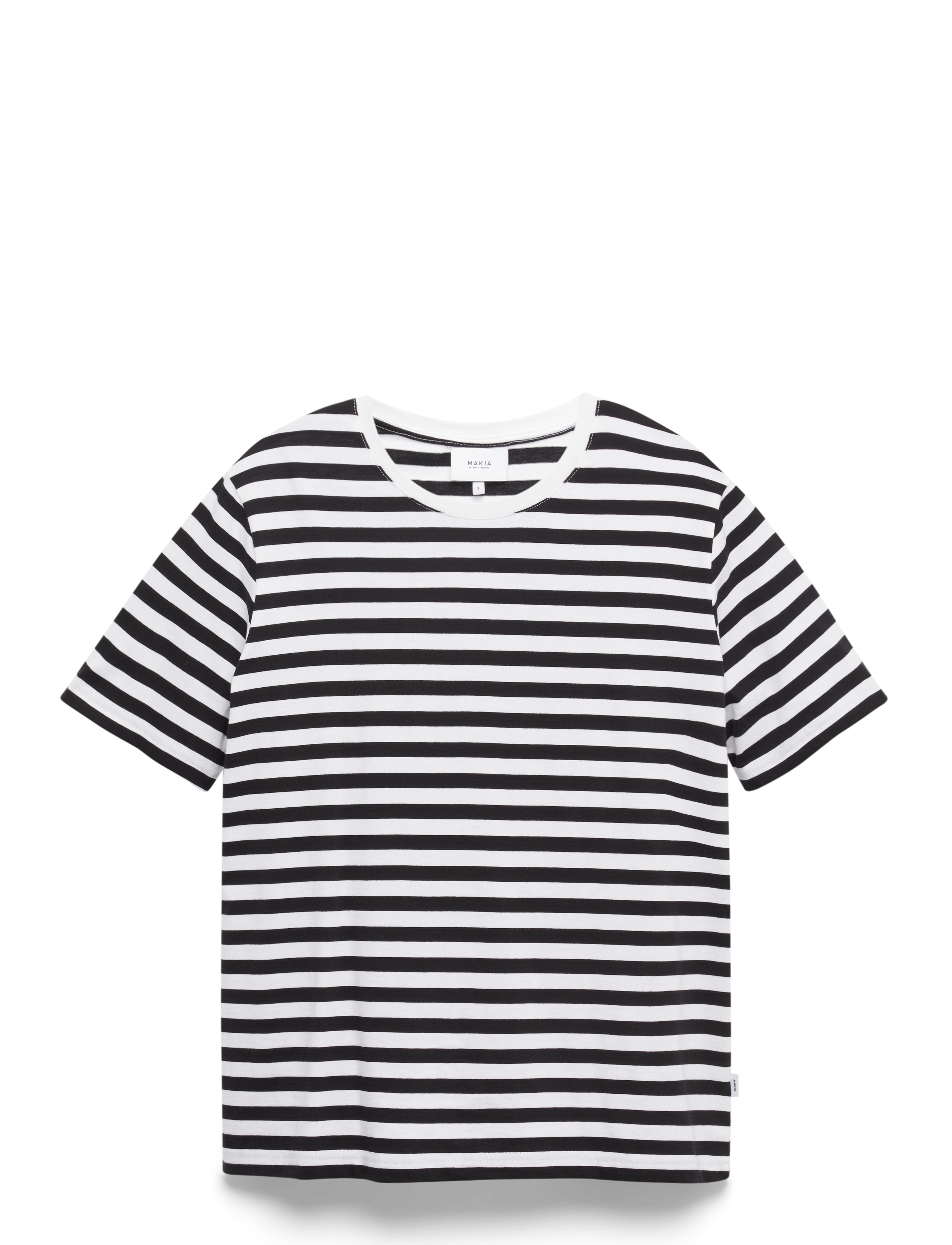 Makia Verkstad T-Shirt - Makia - BLACK-WHITE / black