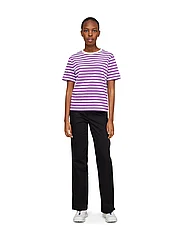 Makia - Verkstad T-Shirt - t-shirt & tops - purple-white - 2