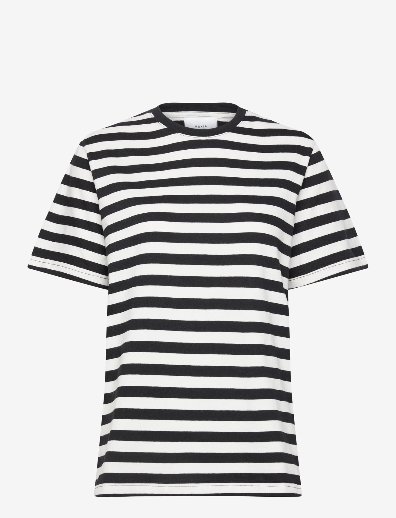Makia - Verkstad T-shirt - t-shirts - black - off white - 0