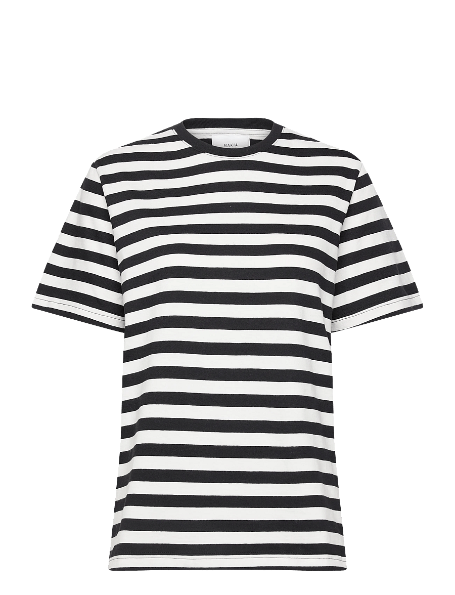 Makia - Verkstad T-shirt - t-shirts - black - off white - 0